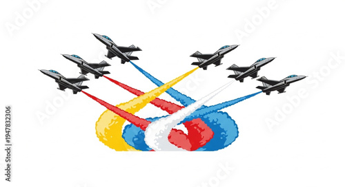 Toy Airplanes on Sticks.