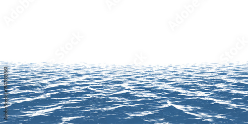 Abstract the expanse of the ocean. water ripples dance under the bright sun, a vision of unending possibilities.