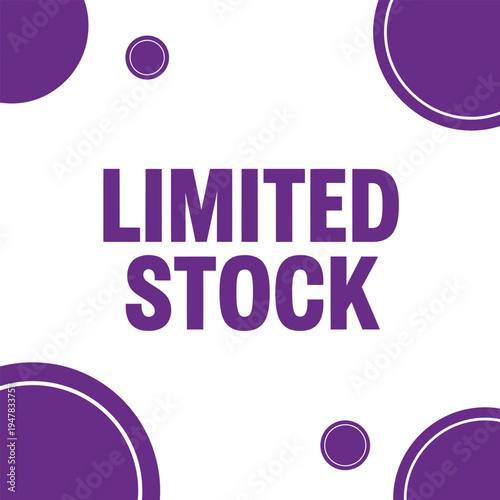 Limited Stock Sale Announcement Vector