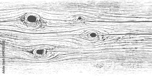 Abstract an eye-level view, a captivating textured wooden plank surface, each intricate line and organic detail highlighted in stark contrast, offering a tactile aesthetic.