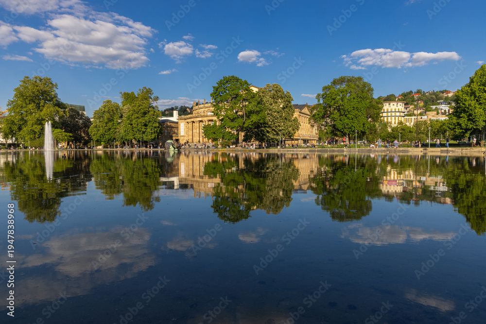Fototapeta premium Reflection on Lake Eckensee