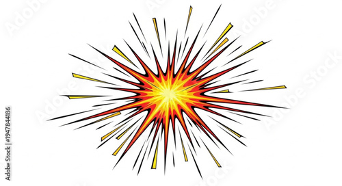 Vibrant Colorful Explosion Blast.