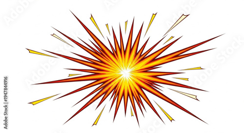 Vibrant Orange Yellow Explosion.