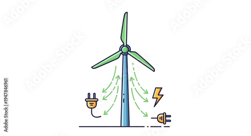 Wind Turbine Electricity Generation System.