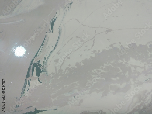 Εκτύπωση καμβά Marble surface with patterns and reflections showing different colors and textur