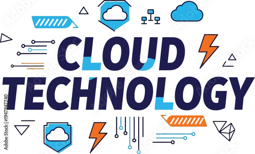 Cloud Technology Network Graphic