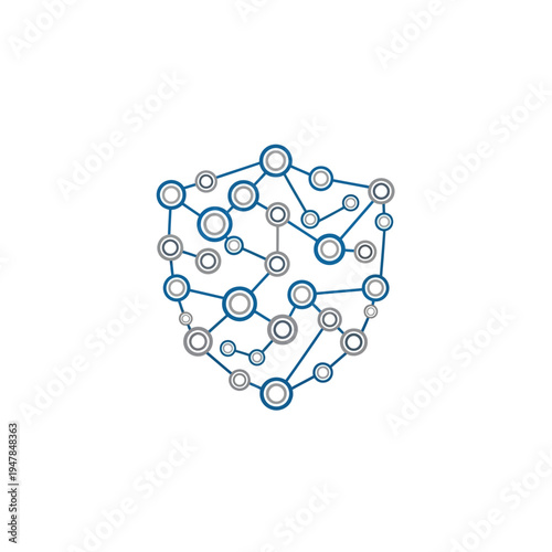 Network connections and relationships concept.