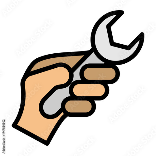 Installation Vector Filled Icon Design