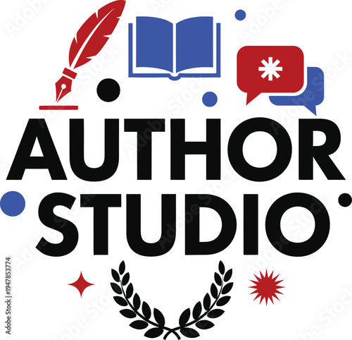 Author Studio Branding Logo Vector Illustration