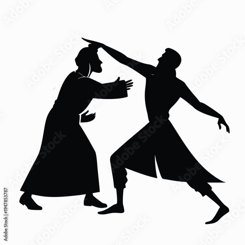 hand-2-hand-sheikh-small-black-silhouette-vector-o.eps