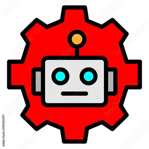 RPA Vector Filled Icon Design