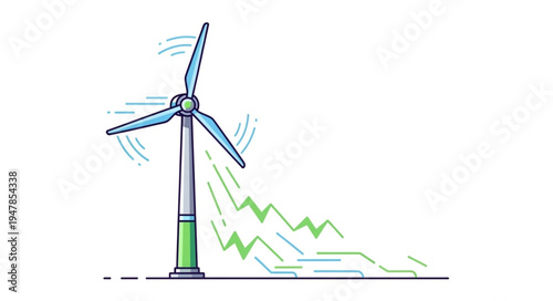 Wind Turbine Renewable Energy Source.