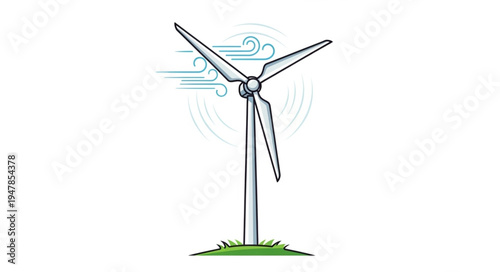 Wind Turbine Renewable Energy Source.