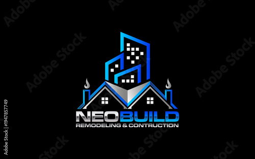 Illustration vector graphic of remodeling and construction, home repair and Building renovation logo design template
