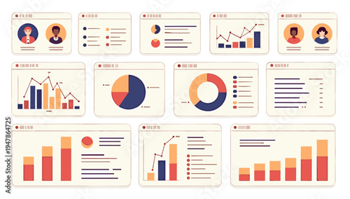 This image depicts data visualization through charts and graphs, evoking a sense of progress and analytical thinking. Ideal for reports, presentations