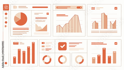 This minimalist illustration of a data chart evokes a sense of growth and progress, perfect for conveying analytical reports, business insights, or fi