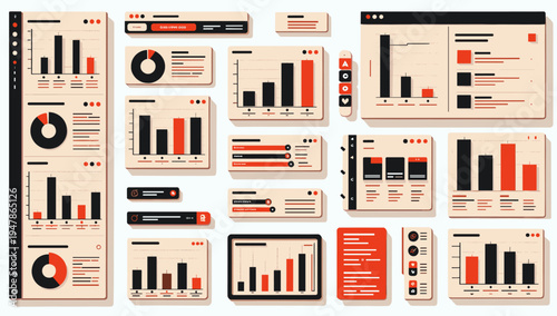 A visually appealing dashboard design presenting data analytics and business insights. Perfect for reports, presentations, and illustrating data-drive