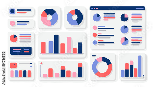 This minimalist illustration featuring charts and data points evokes a sense of clarity and analysis, perfect for presentations, reports, or website g