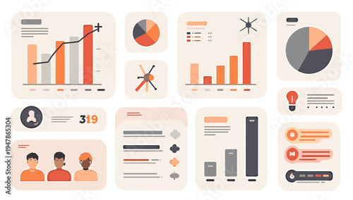 A modern, flat-style illustration featuring diverse avatar profiles. Ideal for representing teams, user interfaces, or showcasing inclusivity in digit