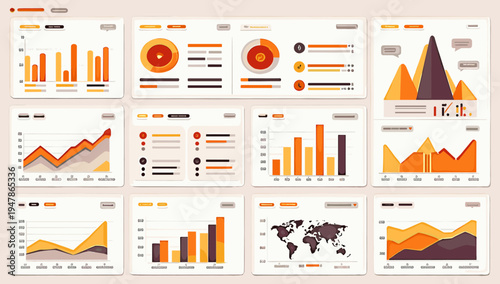 A bright, modern illustration depicting upward trending charts. Ideal for representing business success, investment strategies, or economic reports, c