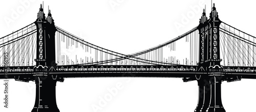 A majestic golden gate bridge spans the blue water of the San Francisco bay, showcasing iconic California architecture and suspension structure against a clear sky in this landmark USA travel landscap