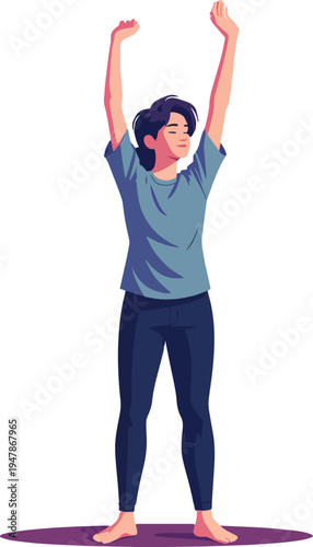 meditazione, relax, yoga, uomo, donna, vettoriale, illustrazione,