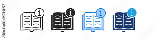 Guideline Icon Set Multiple Style Vector Collection