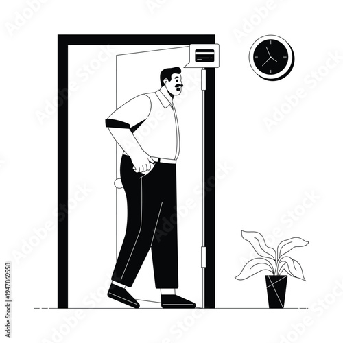 Wallet Forgot Vector illustration. EPS 10 