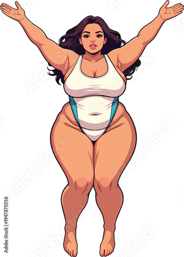 donna in varie pose illustrazione in costume da bagno in biancheria intima o vestita vettoriale	