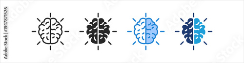 Brainstorm Icon Set Multiple Style Vector Collection