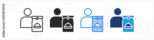 Courier Icon Set Multiple Style Vector Collection