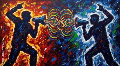 The Echo Chamber - A Visual Representation of Polarized Communication.