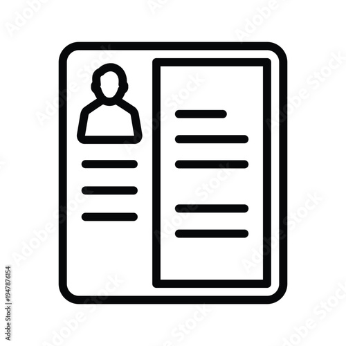 Employee resume Icon