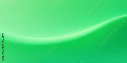 Abstract and smooth green gradient background, with gentle wave, perfect for digital design and artistic endeavors.