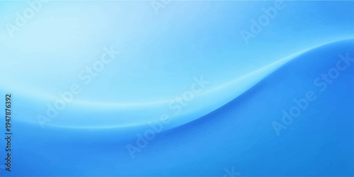 Abstract soft blue wave design, evokes a sense of tranquility. The elegant curves and gradient create a sense of harmony.