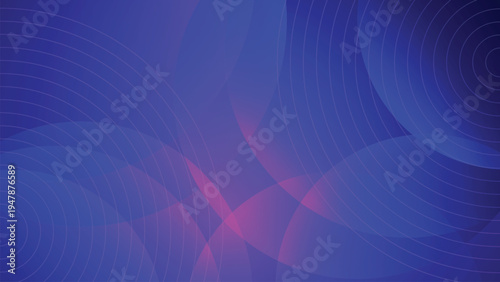 Abstract circle composition features overlapping with colorful gradient in various colors. Modern abstract circle background