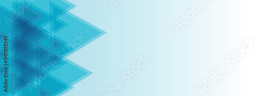 Blue glossy triangles abstract technology background with space for text. Modern background for business and presentation