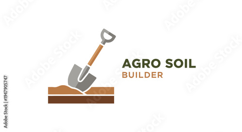 Shovel digging into brown soil layers.