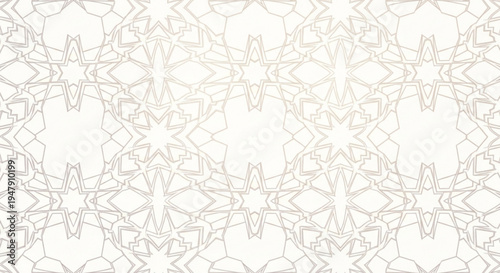 A minimalist vector graphic featuring a repeating pattern of intricate line art designs on a white background