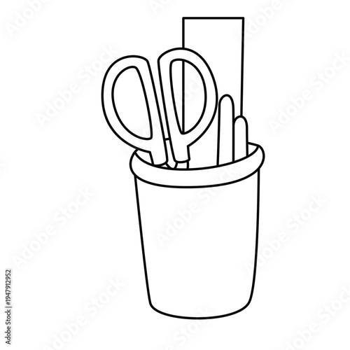 office study stationary tool food snack