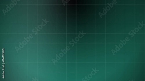 military radar or technology, medical & science digital  communications themed animated turquoise green background moody grid graph paper squares