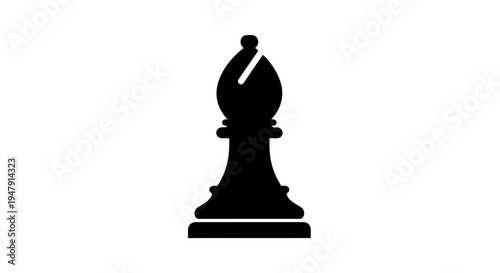 Black chess queen game piece.