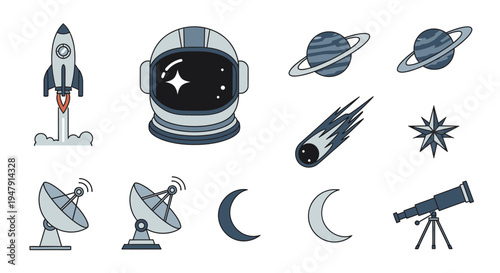 Astronaut in Space Suit Standing Alone.