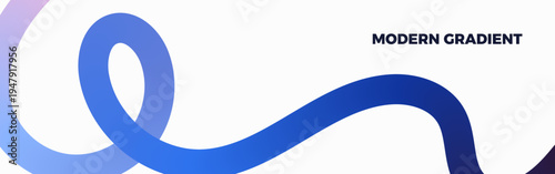 Abstract Gradient Line Pattern Modern Background. Dynamic wave ribbon. Geometric fluid curves. Squiggly graphic design element. Vector illustration poster