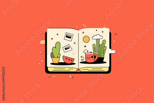 Brutalist DIY Zine Layout with Cut-and-Paste Collage Aesthetic