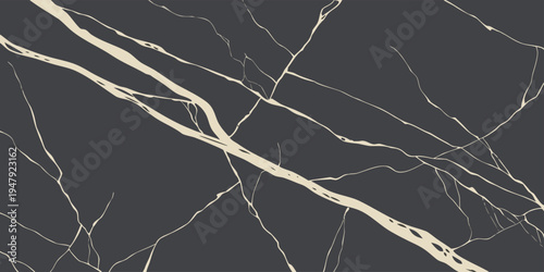 Luxury black marble texture with natural white veins, elegant stone surface background for premium design.