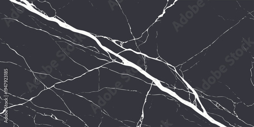 Dark marble texture with elegant veins, stylish natural stone background design.