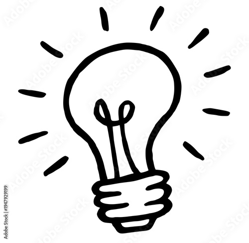 light bulb icon inspiration creativity idea illustration lamp vector