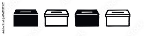 Food Container Icons Collection - Takeaway and Delivery Boxes