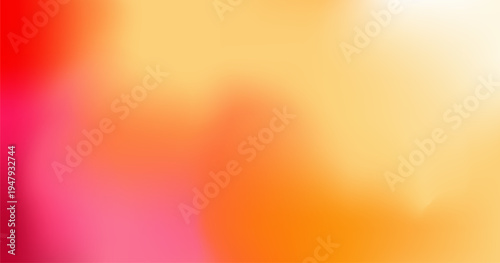 Vibrant Gradient Blend Transitioning from Pink to Orange and Yellow with Soft Light Diffusion Abstract Background